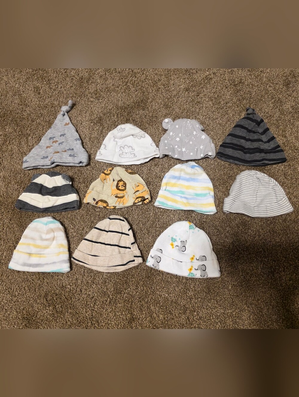 Lot Of 11 Baby Boy's Hats